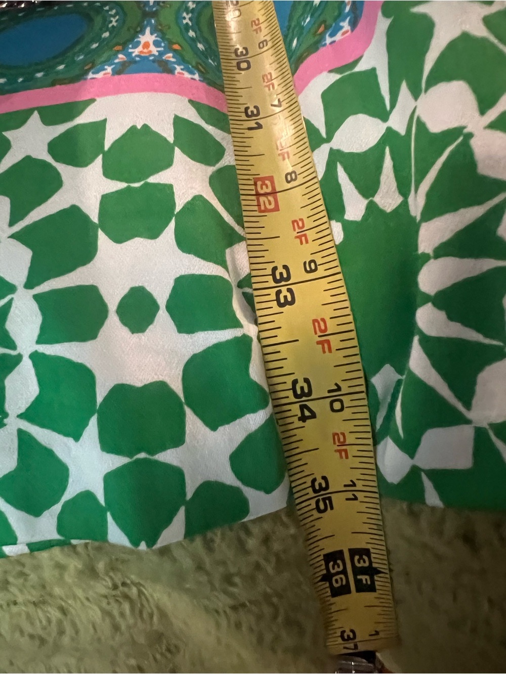 London Times Sleeveless Shift Dress Pink Green Medallion Print US 8 - Picture 15 of 16